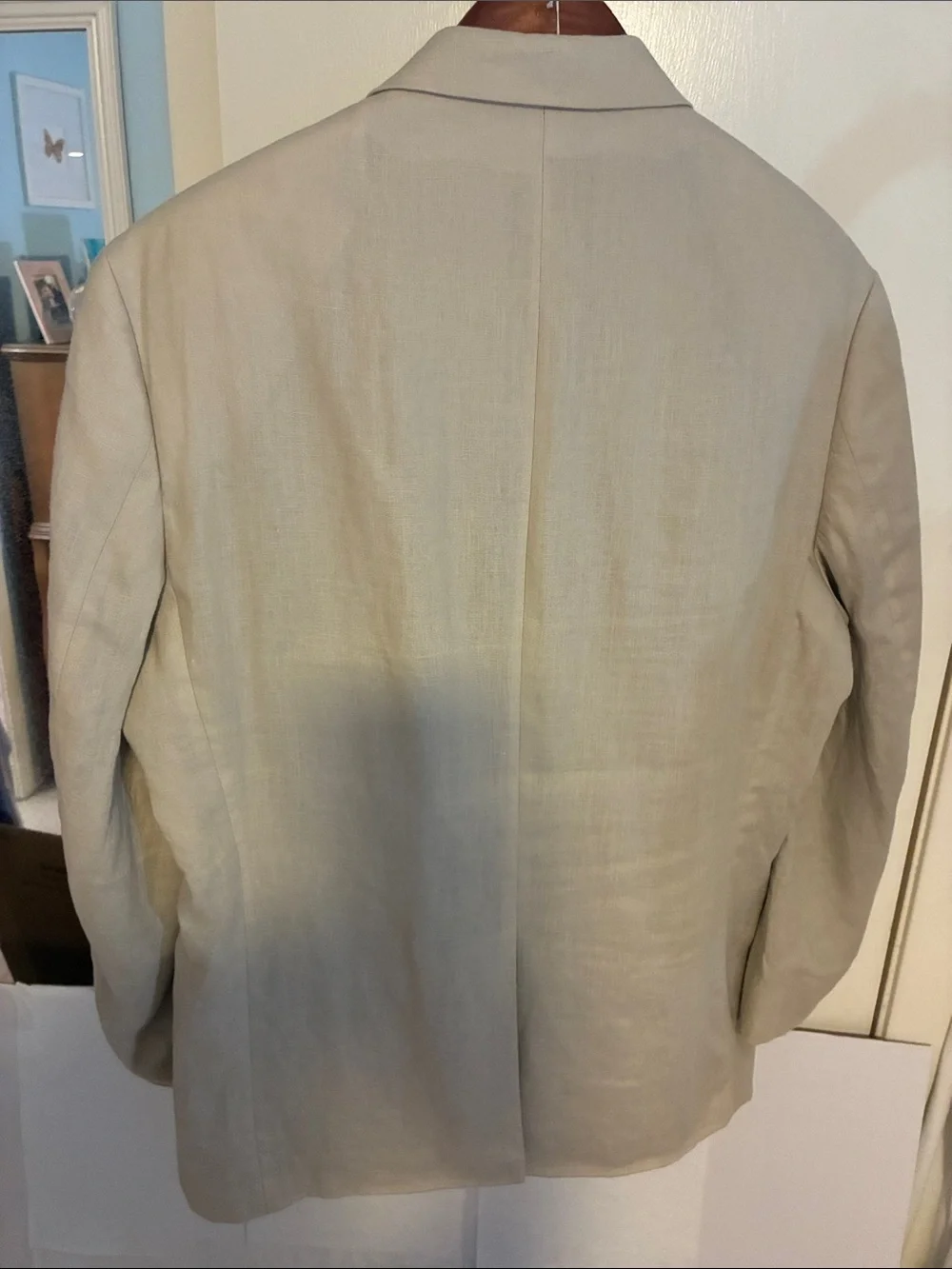 Light Beige Linen Blazer